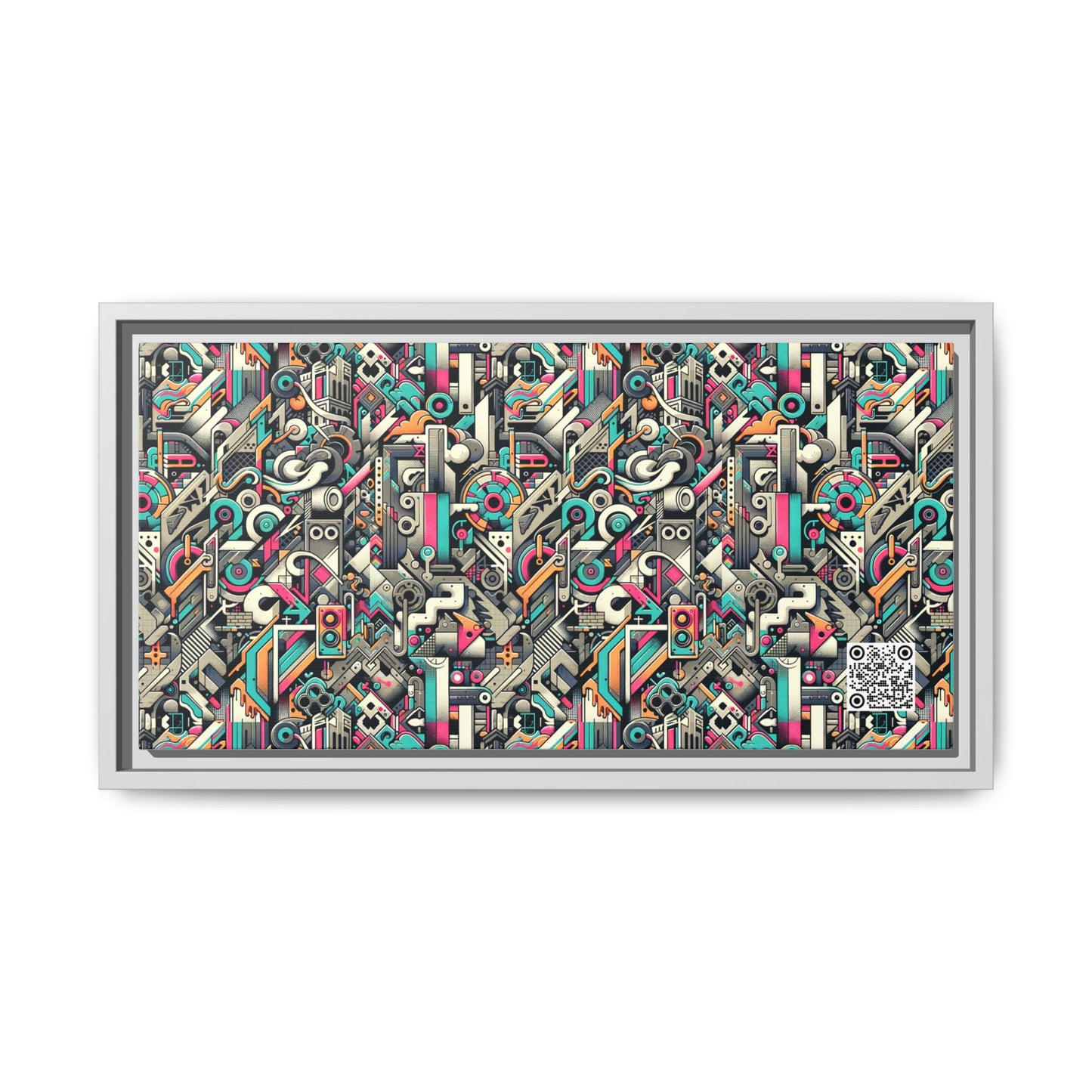 Digital Street Art Urban Street Style Matte Canvas, Framed (multi-color) - 8404 Design-74 B