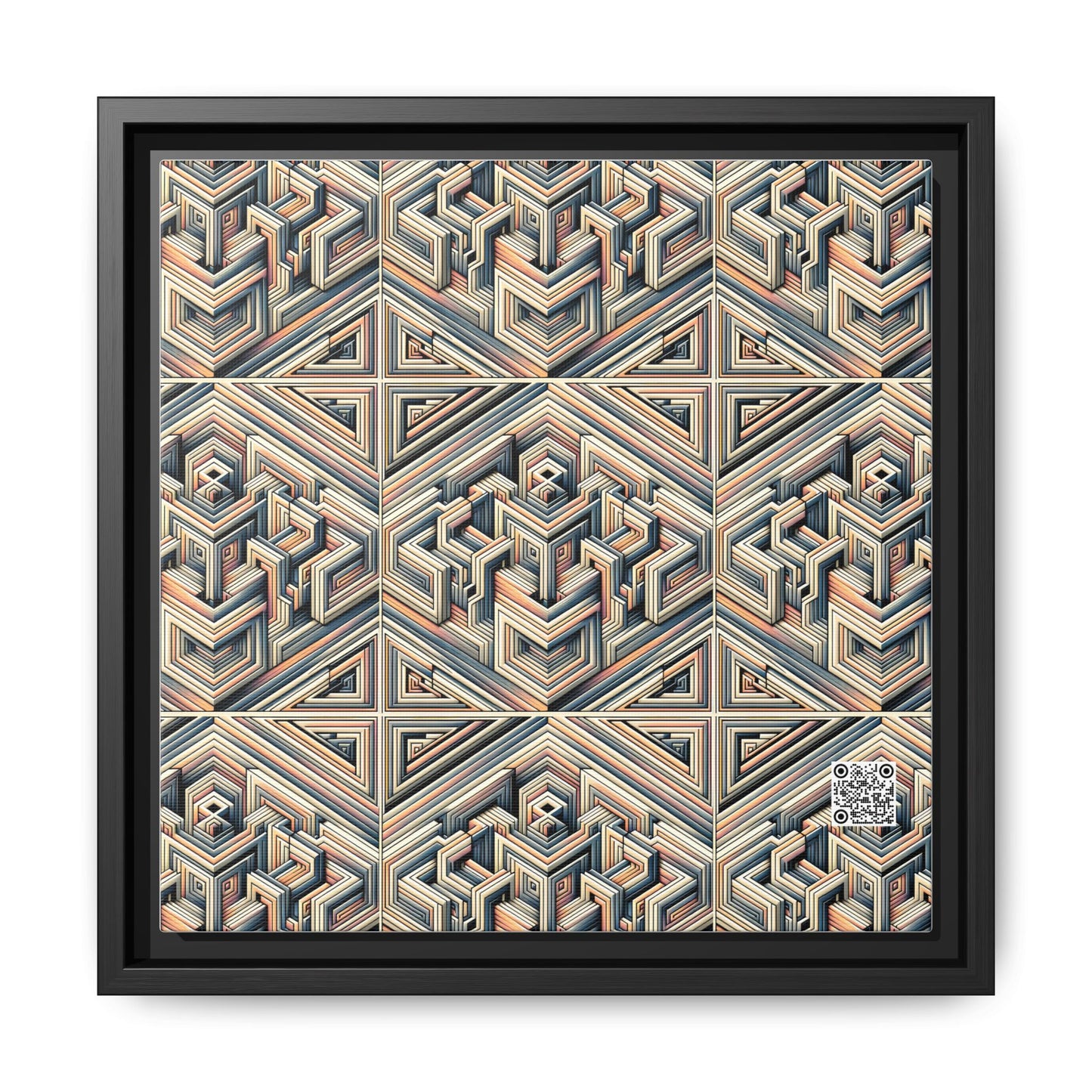 Tech Illusion Graphics Futuristic Artistry Matte Canvas, Framed (multi-color) - 8404 Design-52 B