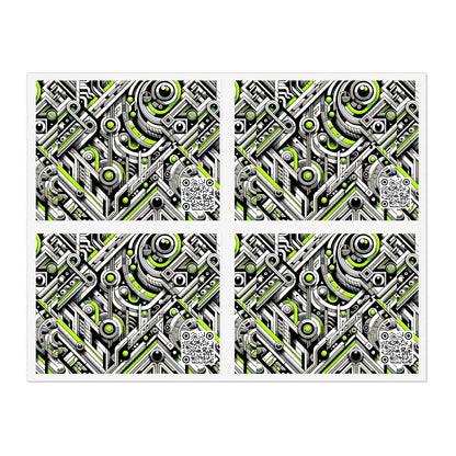 Elevated Sporty Tech Tech-Forward Streetwear Sticker Sheets - 8404 Design-53