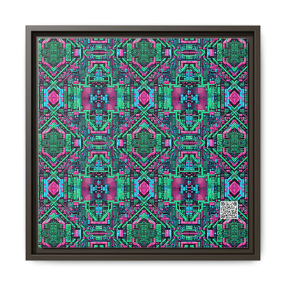Digital Glitch Vibes Tech-Inspired Streetwear Matte Canvas, Framed (multi-Color) - 8404 Design-71 B