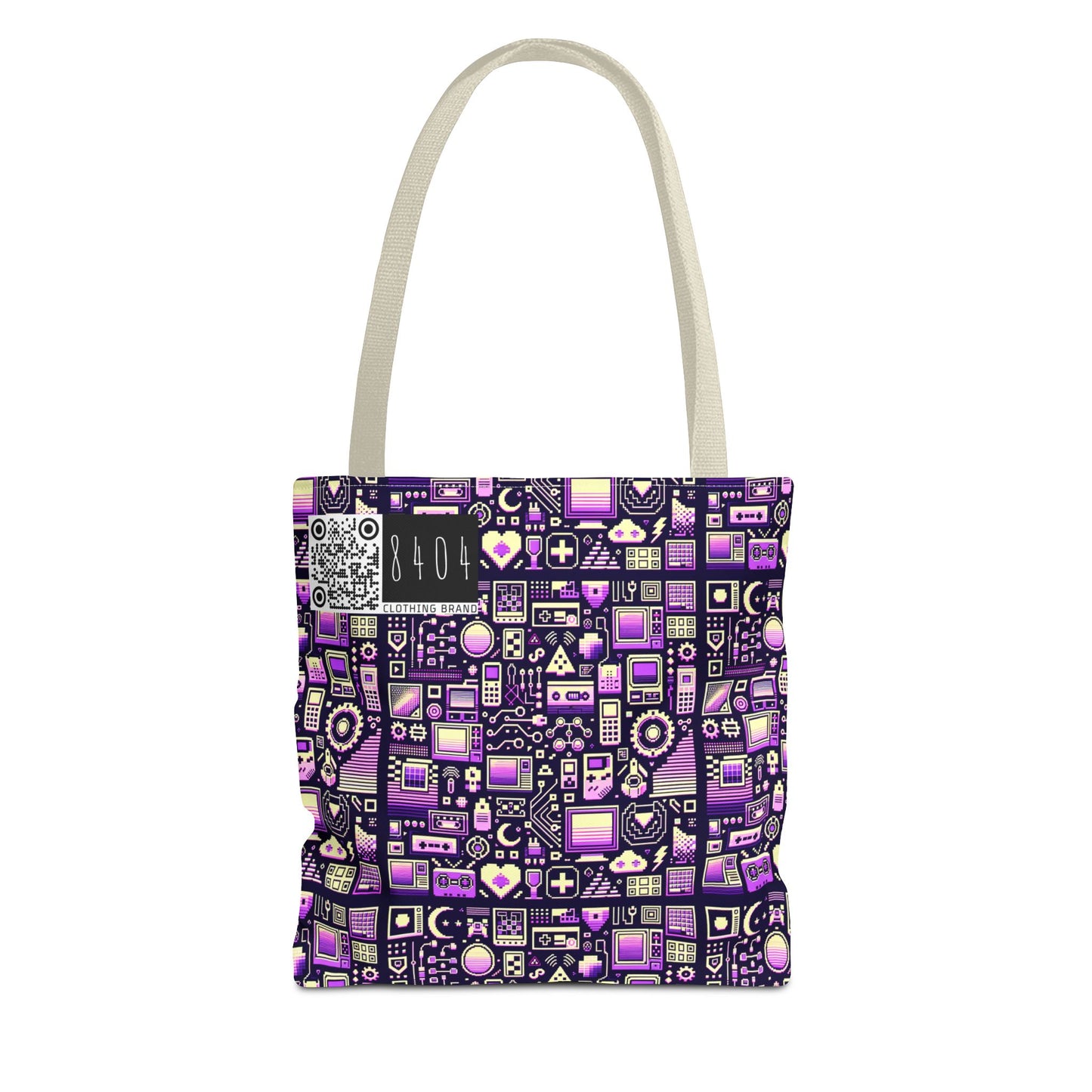Digital Nostalgia Remix Modern Vintage Fusion Tote Bag - 8404 Design-54