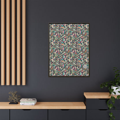 Digital Street Art Urban Street Style Matte Canvas, Framed (multi-color) - 8404 Design-74 A