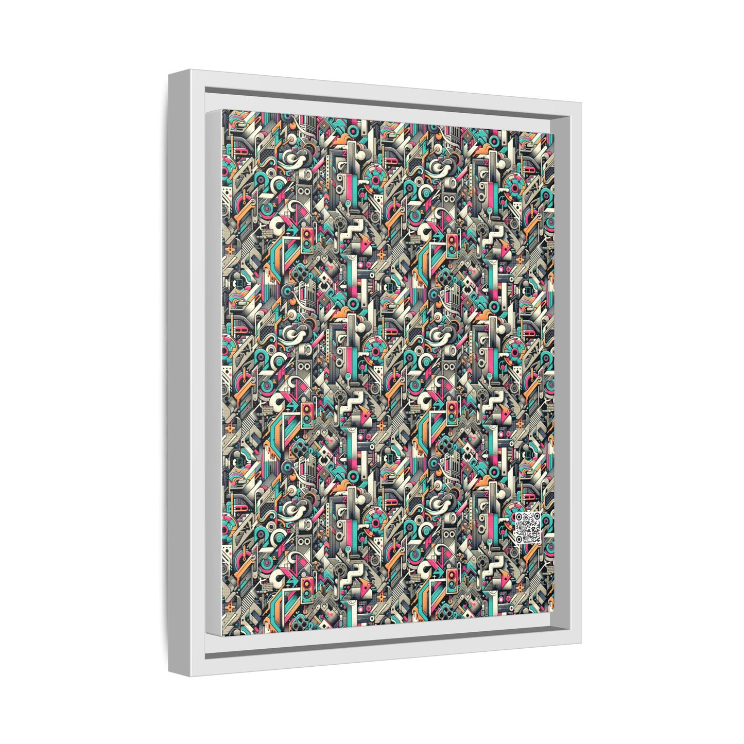 Digital Street Art Urban Street Style Matte Canvas, Framed (multi-color) - 8404 Design-74 A