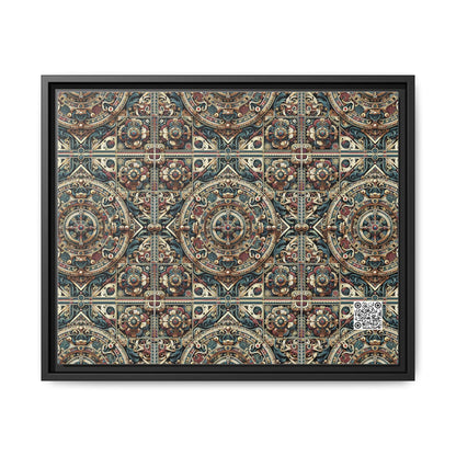 Urban Renaissance Historical Fusion With Street Edge Matte Canvas, Framed (multi-Color) - 8404 Design-57 A