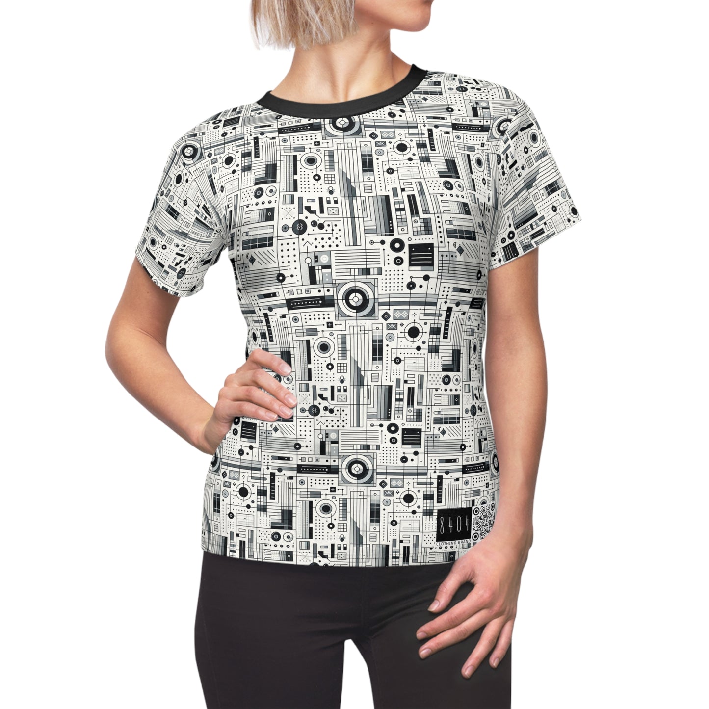 Digital Minimalism Minimalist Tech Women's Cut & Sew Tee - 8404 Design-53
