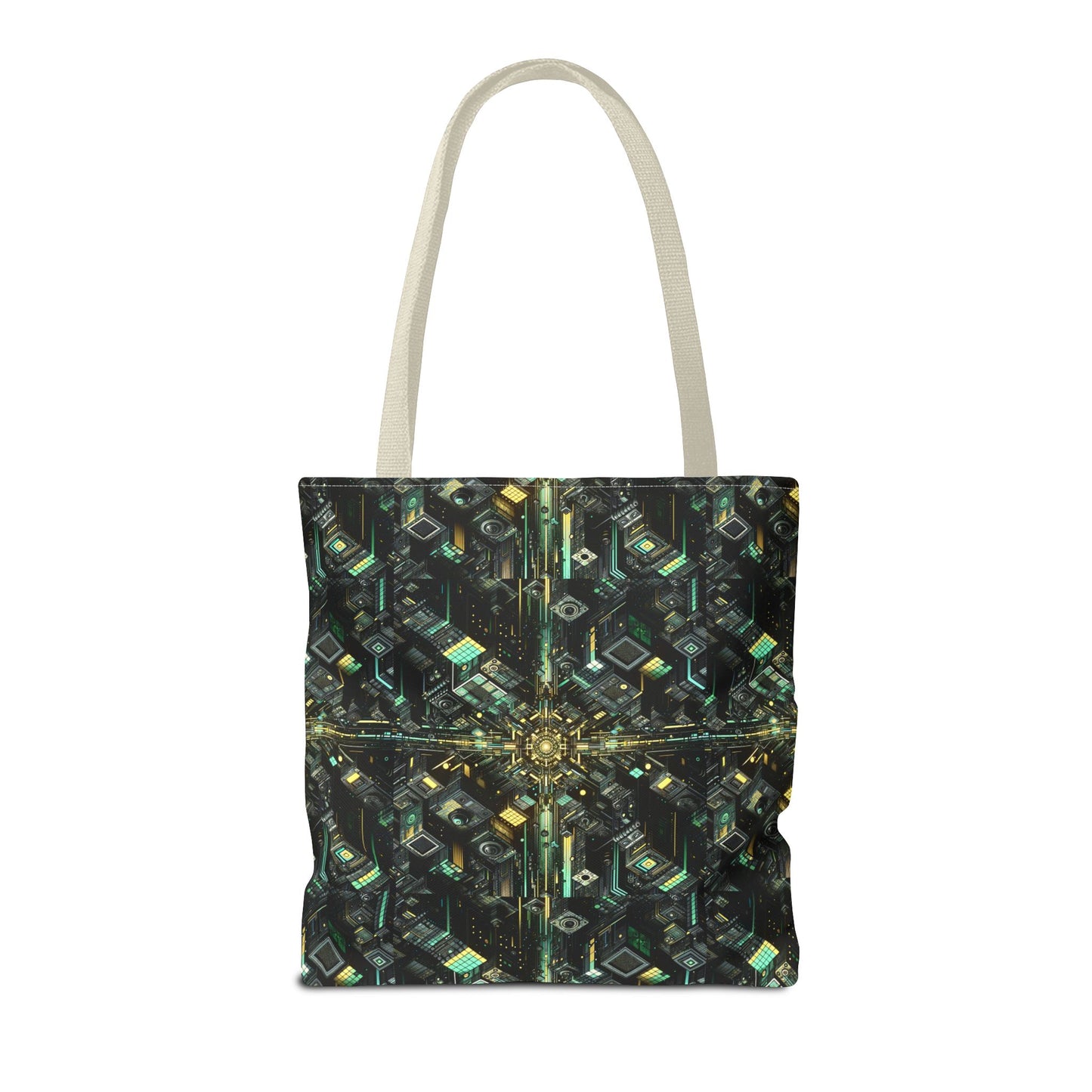 Tech Noir Graphics Tech-Inspired Streetwear Tote Bag - 8404 Design-66