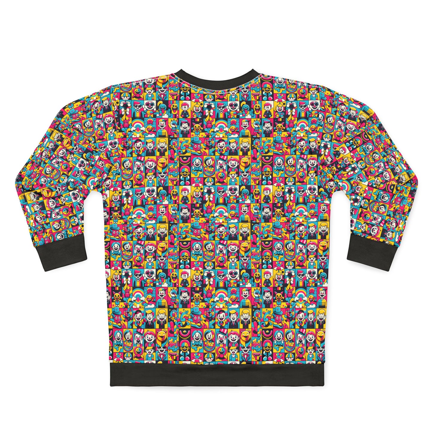 Neon Pop Playful Pop Culture Mashup Sweatshirt - 8404 Design-60