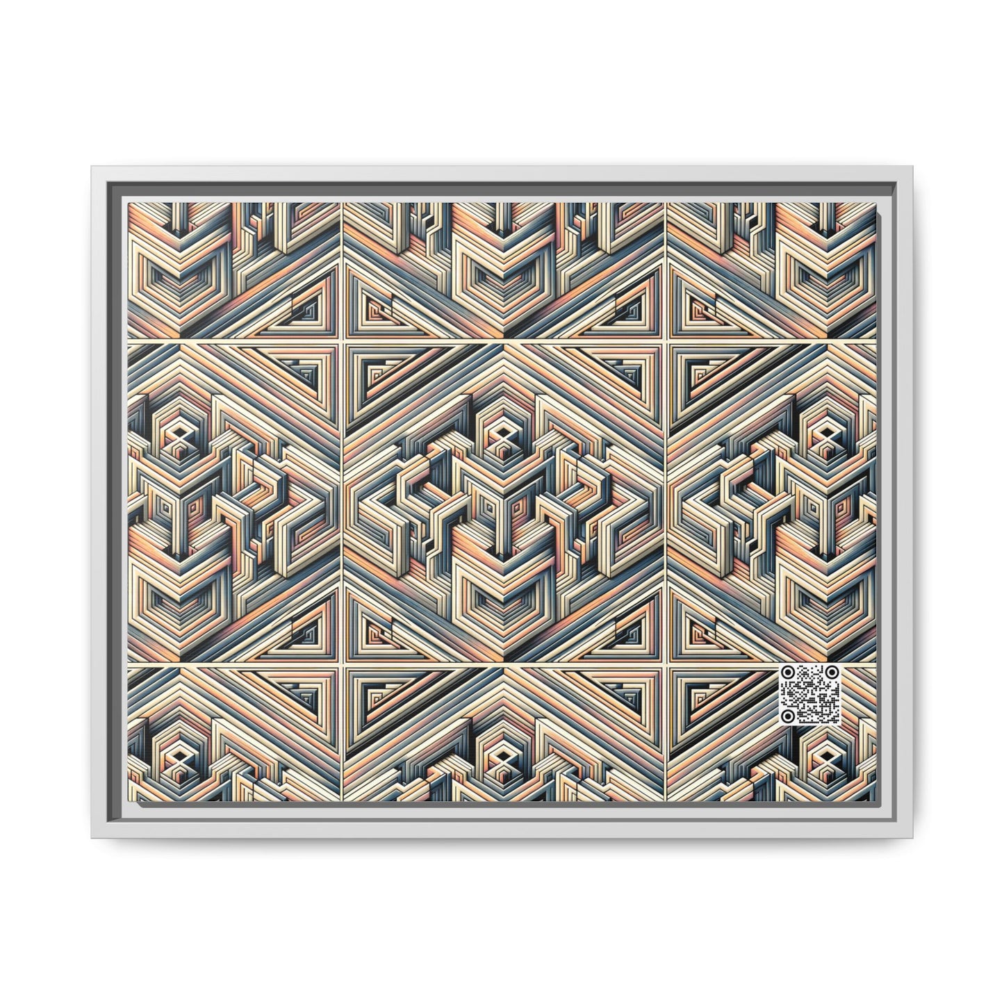 Tech Illusion Graphics Futuristic Artistry Matte Canvas, Framed (multi-color) - 8404 Design-52 A