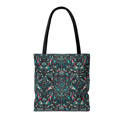 Digital Rebellion Tech-Inspired Streetwear Tote Bag - 8404 Design-54