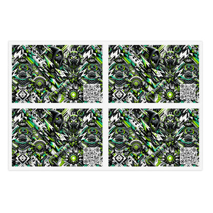 Graffiti Tech Fusion Bold Streetwear Fusion Sticker Sheets - 8404 Design-50