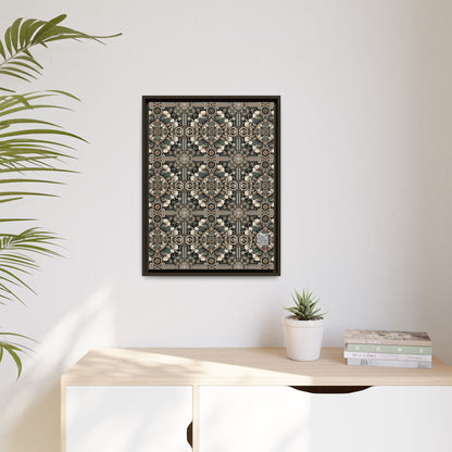 Cyber Garden Party Tech Garden Extravaganza Matte Canvas, Framed (multi-Color) - 8404 Design-66 A
