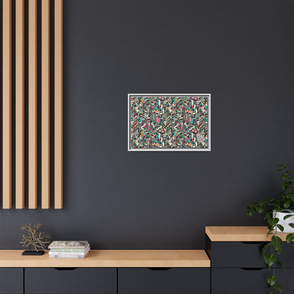 Digital Street Art Urban Street Style Matte Canvas, Framed (multi-color) - 8404 Design-74 B