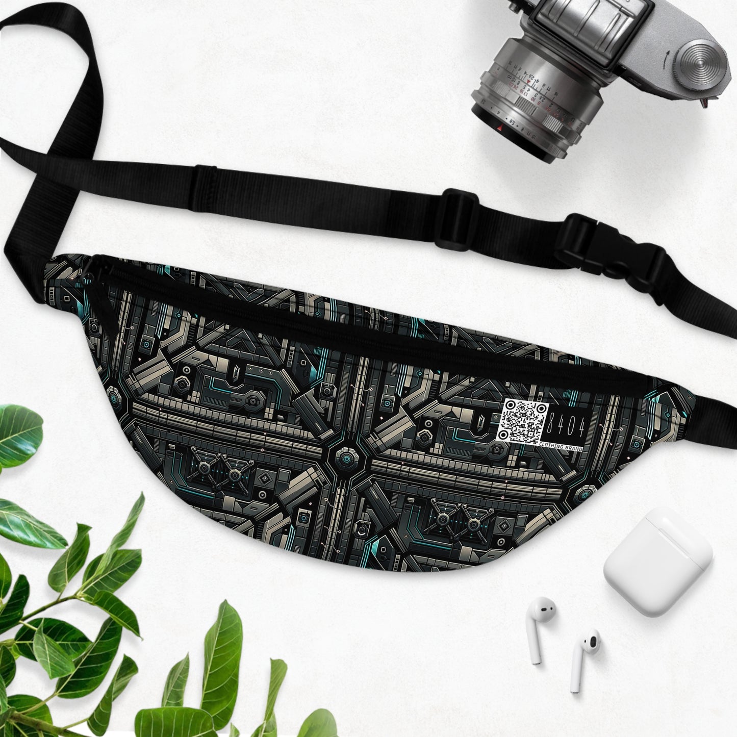 Tech Noir Futuristic Tech Aesthetic with a Dark Twist Fanny Pack - 8404 Design-59