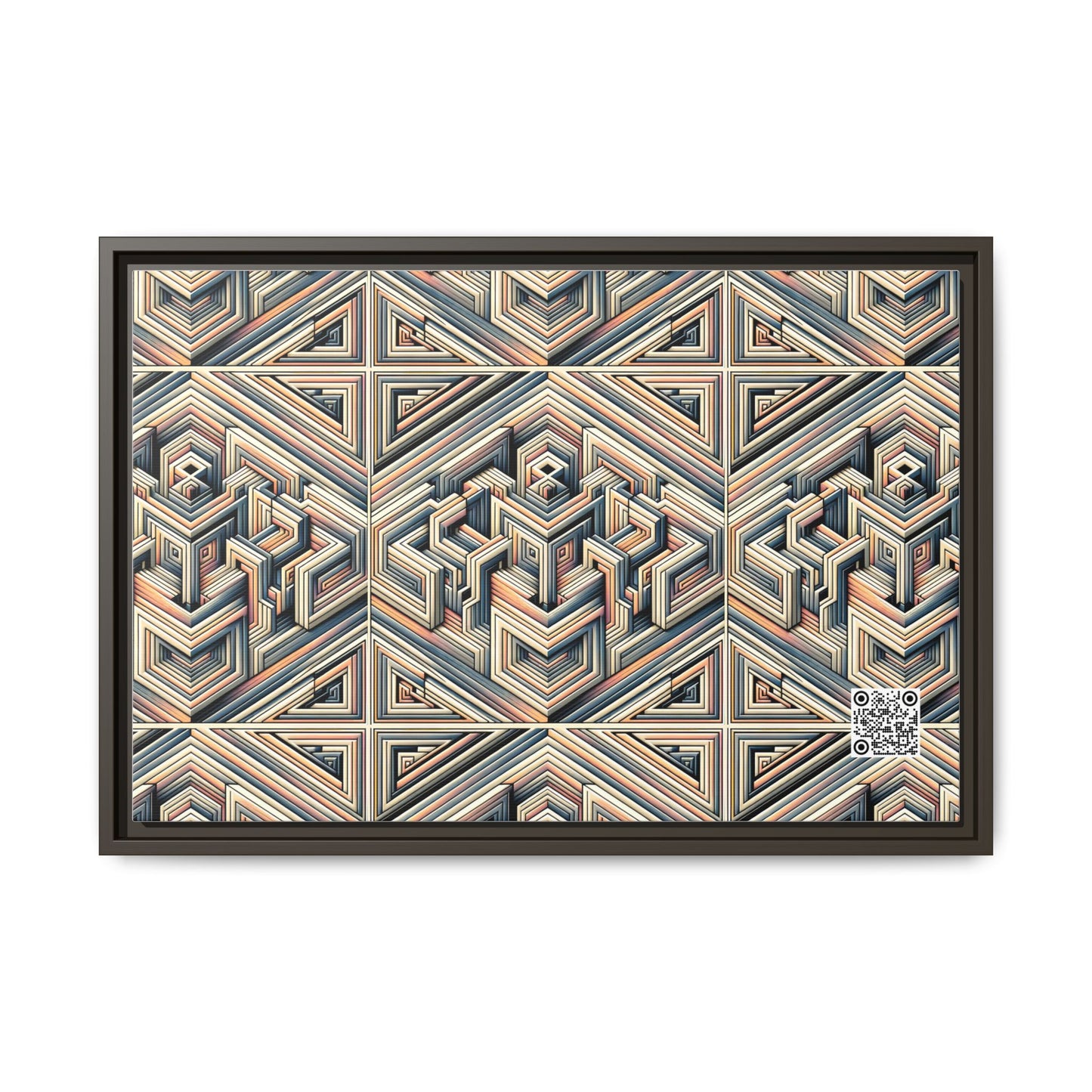 Tech Illusion Graphics Futuristic Artistry Matte Canvas, Framed (multi-color) - 8404 Design-52 B
