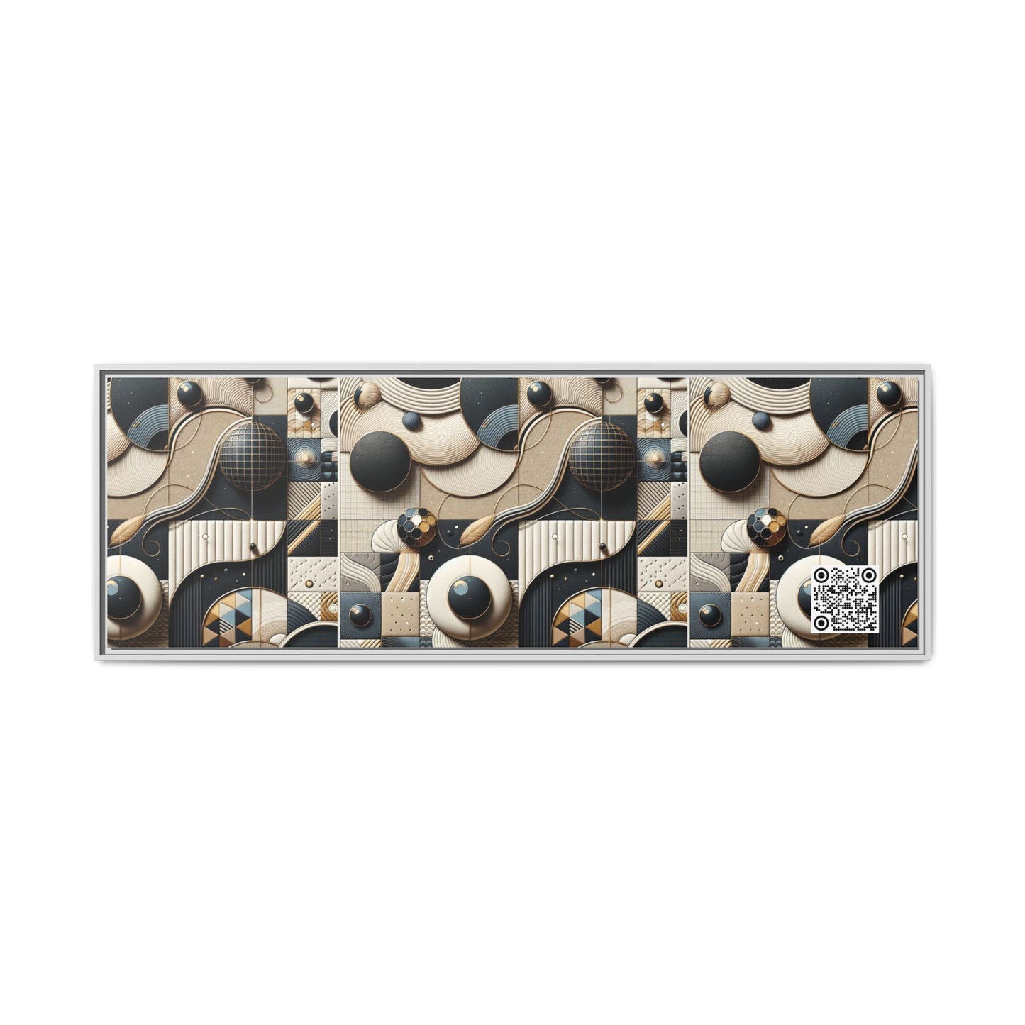 Tech-forward Luxe Streetwear Tech Luxe Fusion Matte Canvas, Framed (multi-color) - 8404 Design-71 B