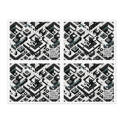 Tech-Forward Athleisure Sleek Tech Aesthetic Sticker Sheets - 8404 Design-37