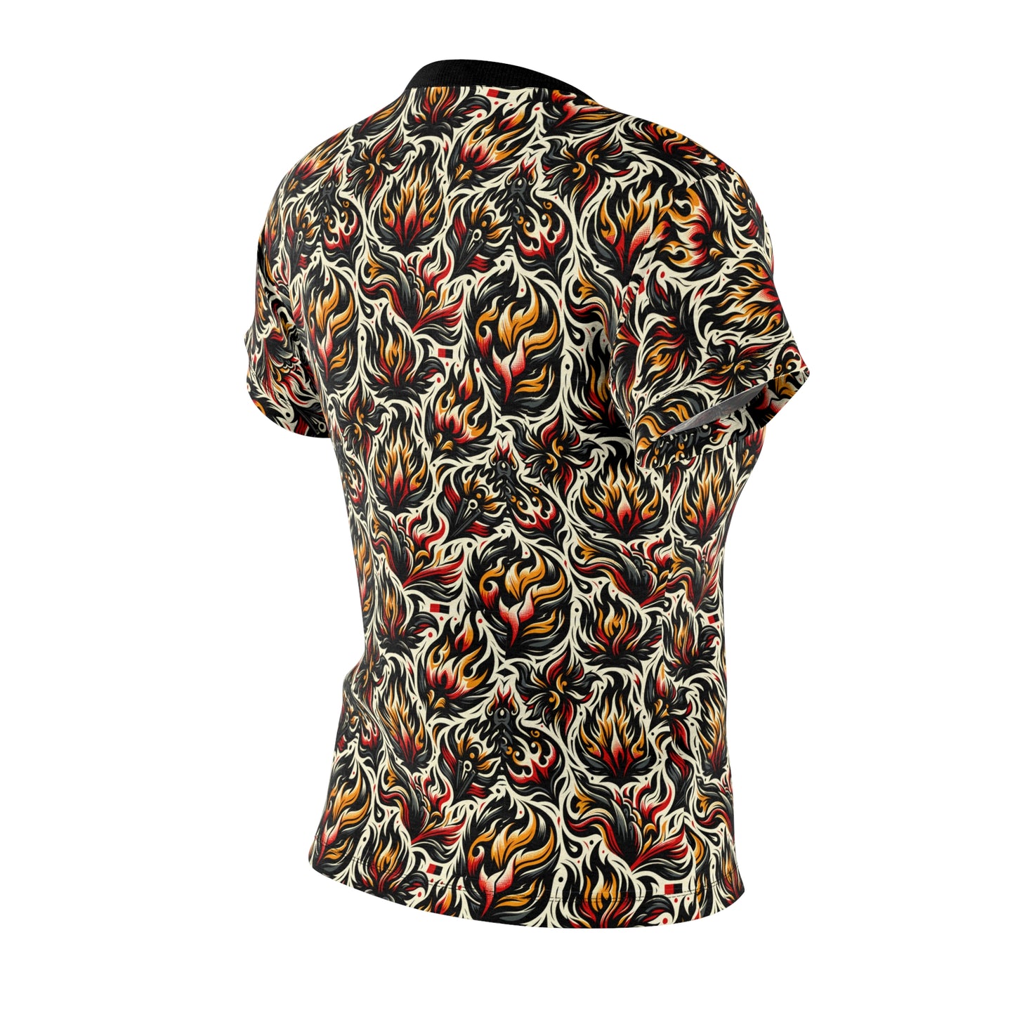 Fire & Flames Bold Streetwear Statement Women's Cut & Sew Tee - 8404 Design-57