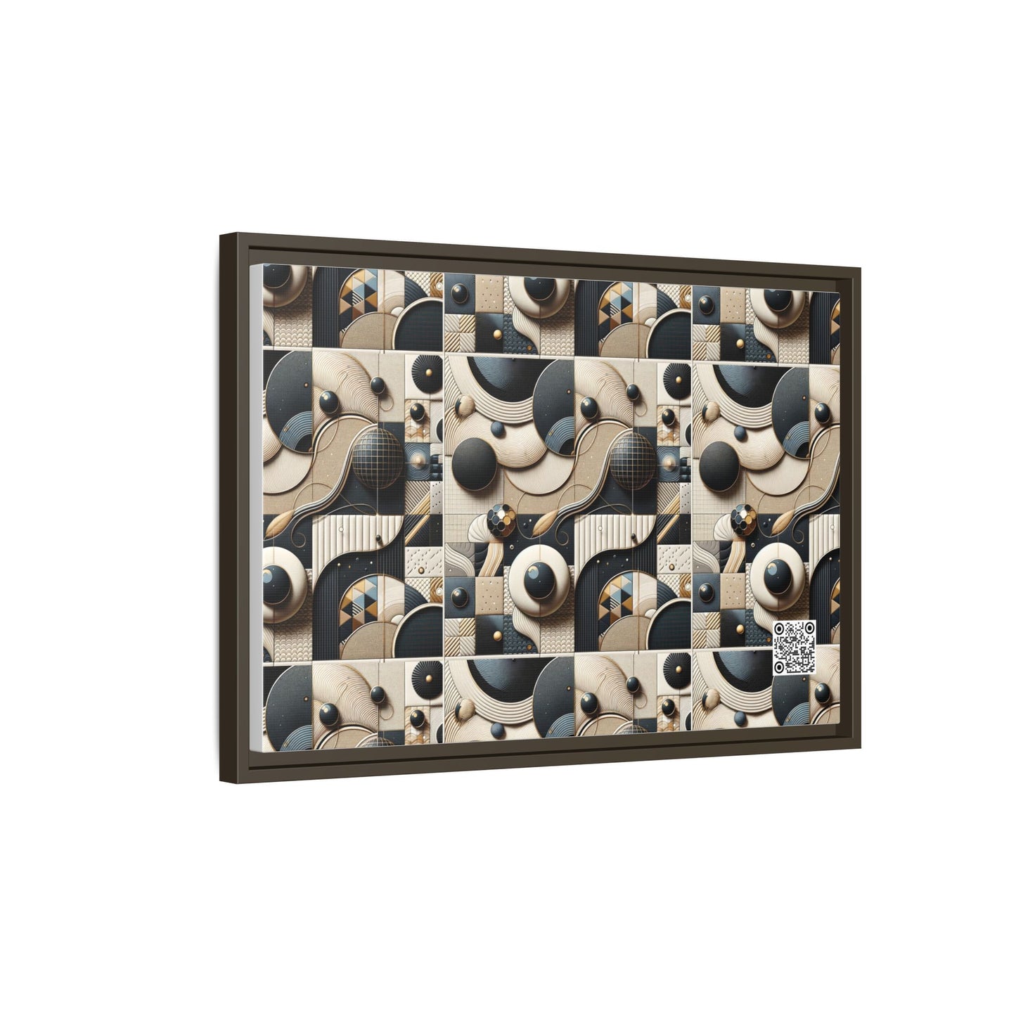 Tech-forward Luxe Streetwear Tech Luxe Fusion Matte Canvas, Framed (multi-color) - 8404 Design-71 B