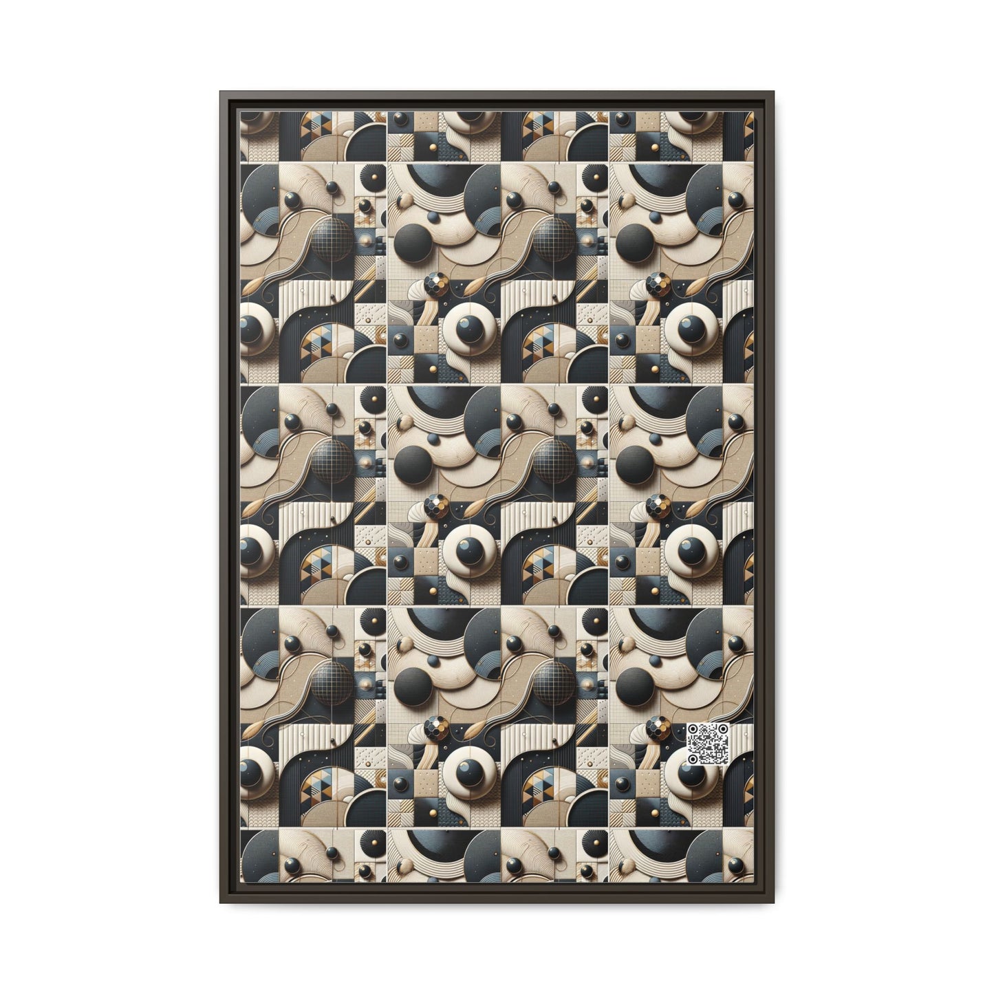 Tech-forward Luxe Streetwear Tech Luxe Fusion Matte Canvas, Framed (multi-color) - 8404 Design-71 A