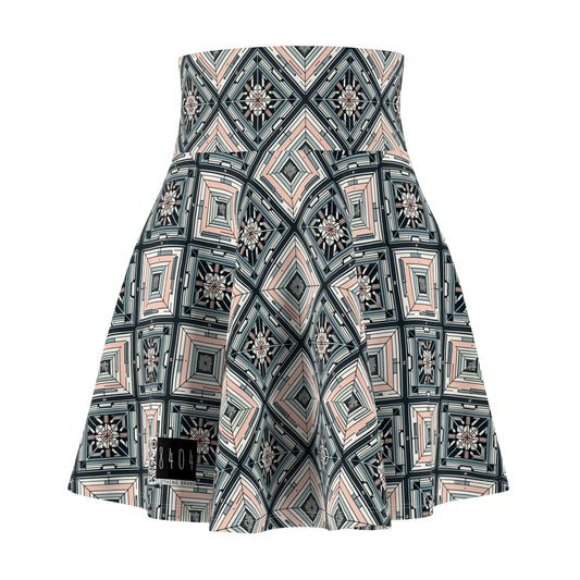 Tech Minimalism Minimalist Tech Women's Skater Skirt - 8404 Design-60