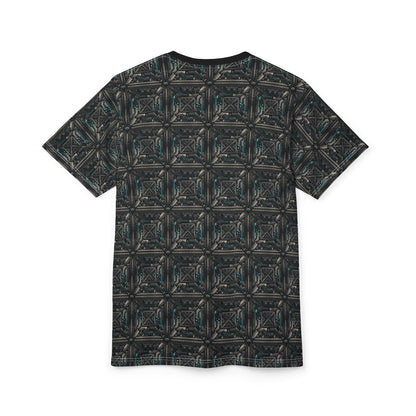 Tech Noir Futuristic Tech Aesthetic with a Dark Twist Unisex Cut & Sew Tee - 8404 Design-59
