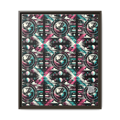 Digital Artistry Digital-native Streetwear Matte Canvas, Framed (multi-color) - 8404 Design-62 B