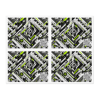 Elevated Sporty Tech Tech-Forward Streetwear Sticker Sheets - 8404 Design-48