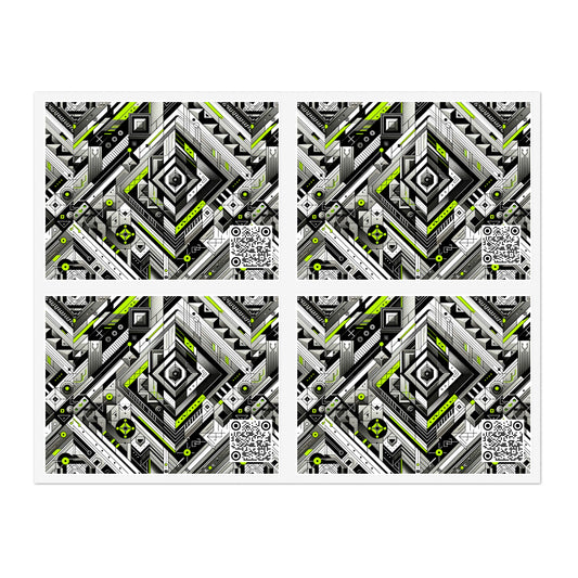 Elevated Sporty Tech Tech-Forward Streetwear Sticker Sheets - 8404 Design-48