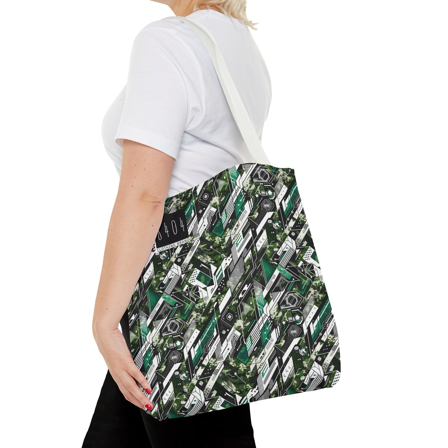Tech Camo Fusion Tech-Forward Streetwear With a Futuristic Edge Tote Bag - 8404 Design-63