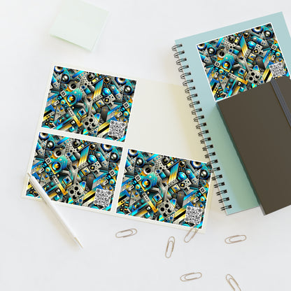 Tech Art Fusion Tech-Forward Streetwear Sticker Sheets - 8404 Design-50