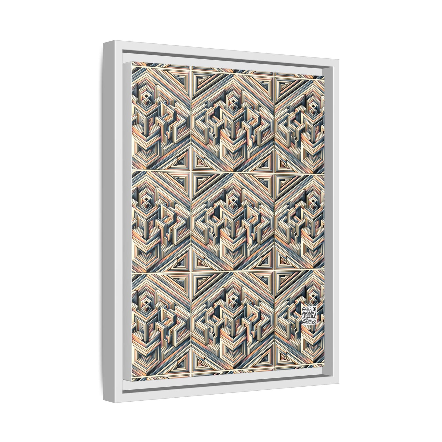 Tech Illusion Graphics Futuristic Artistry Matte Canvas, Framed (multi-color) - 8404 Design-52 A