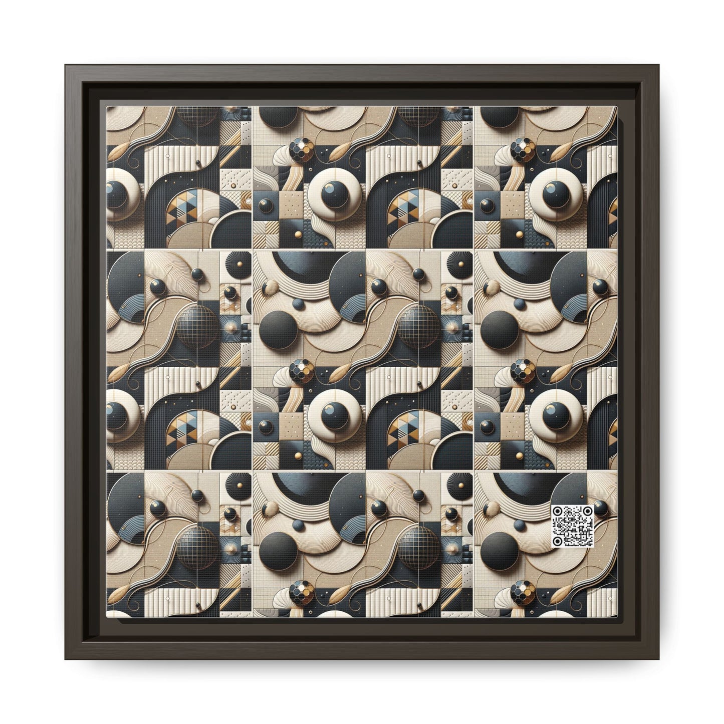 Tech-forward Luxe Streetwear Tech Luxe Fusion Matte Canvas, Framed (multi-color) - 8404 Design-71 B