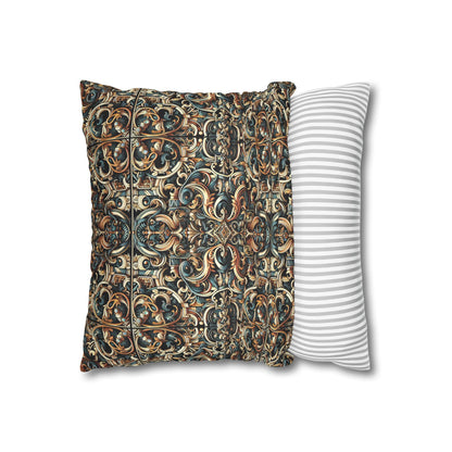 Urban Renaissance Historical Fusion With Street Edge Faux Suede Square Pillowcase - 8404 Design-59