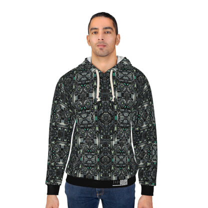 Tech Noir Tech-Forward Minimalism Pullover Hoodie - 8404 Design-52