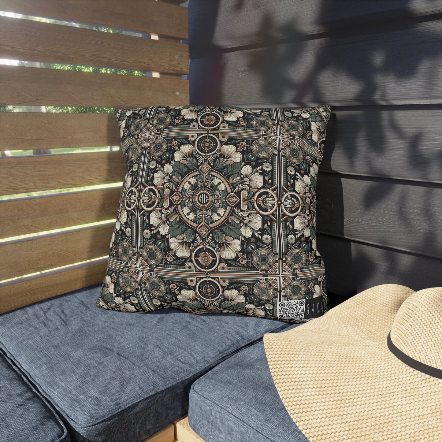 Cyber Garden Party Tech Garden Extravaganza Outdoor Pillow - 8404 Design-66