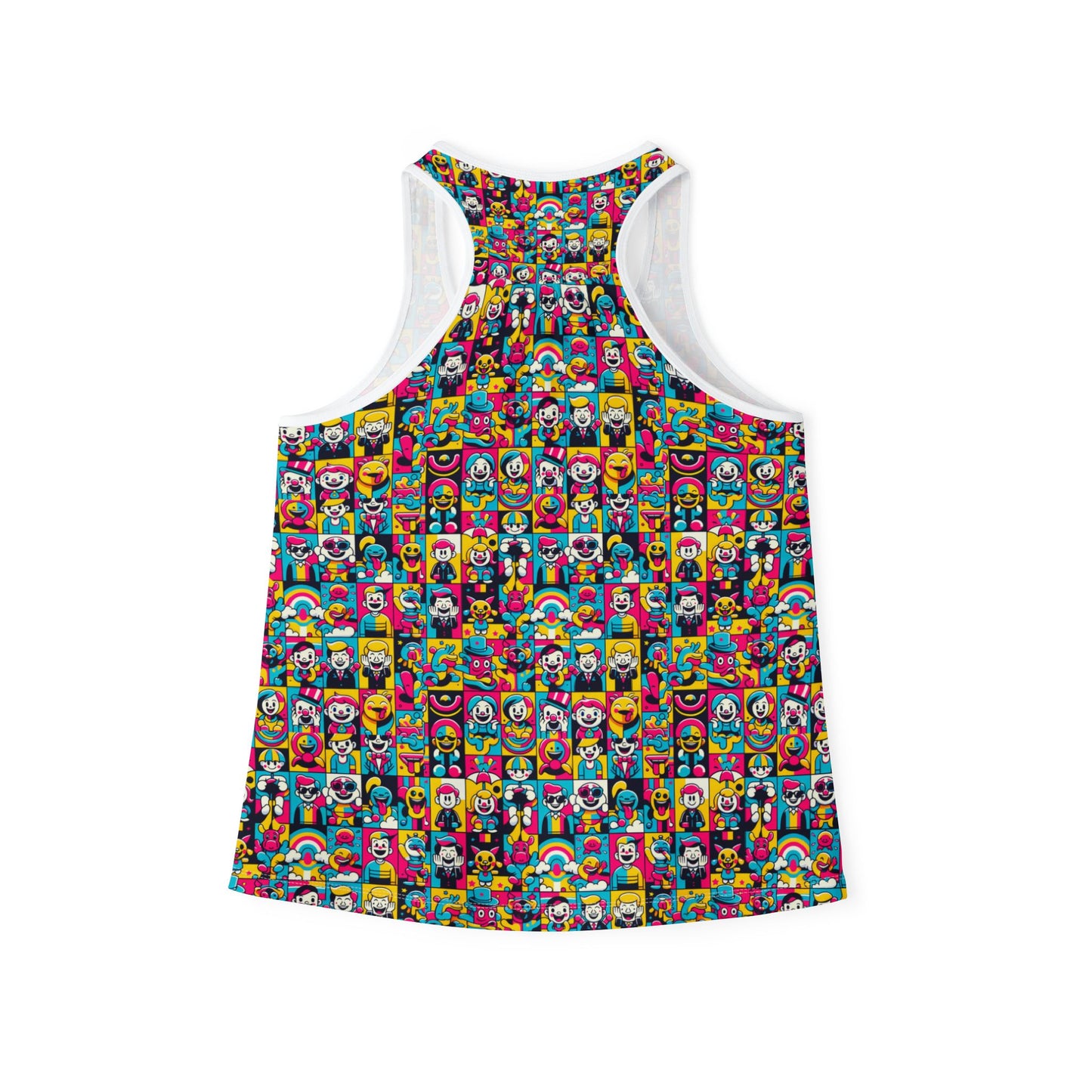 Neon Pop Playful Pop Culture Mashup Women's Tank Top - 8404 Design-60