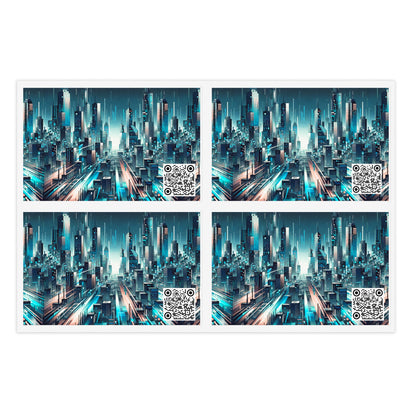 Digital Motion Futuristic Tech Sticker Sheets - 8404 Design-68