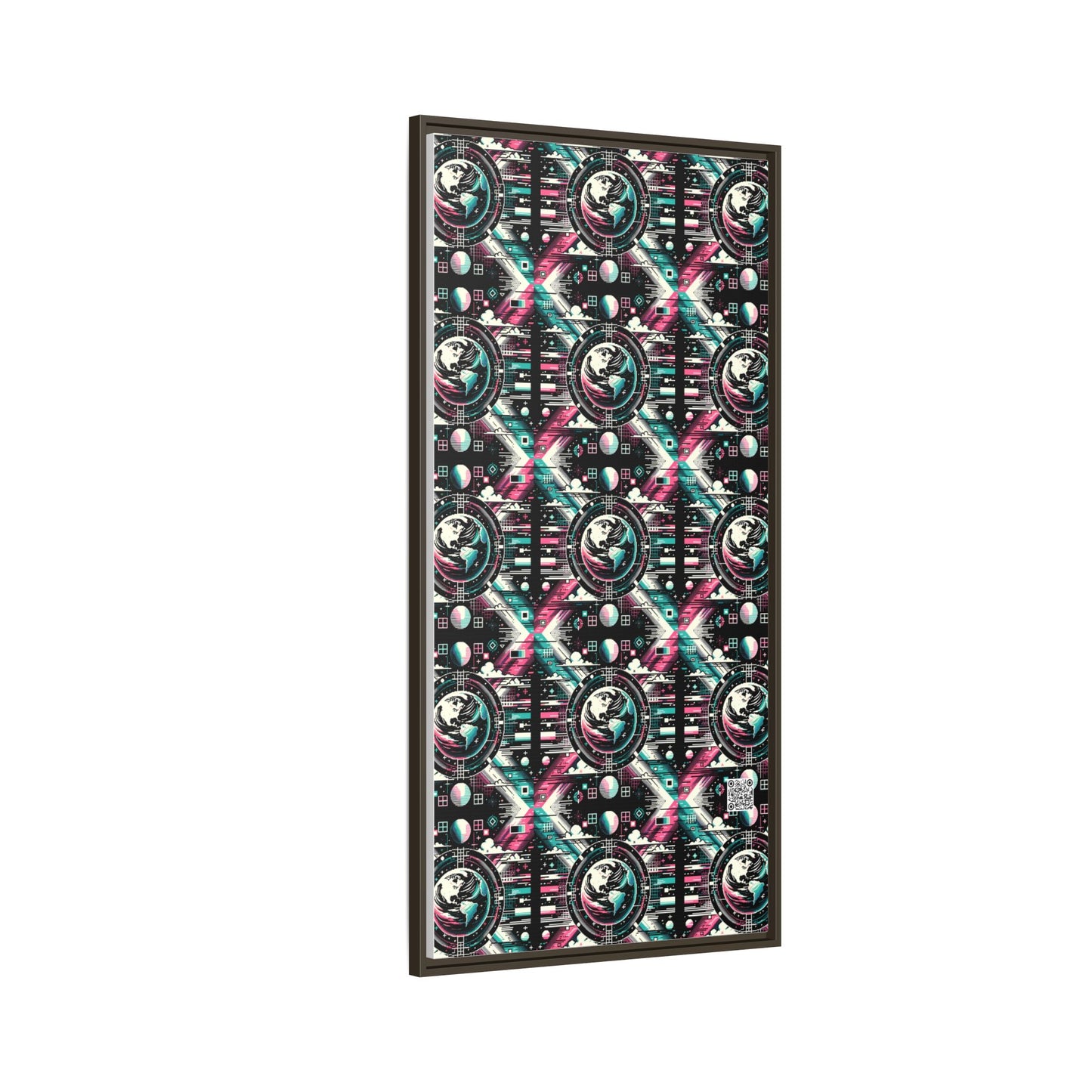 Digital Artistry Digital-native Streetwear Matte Canvas, Framed (multi-color) - 8404 Design-62 B