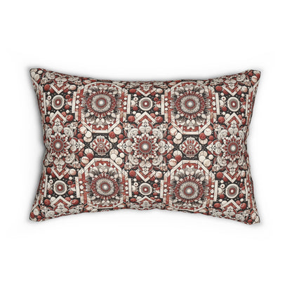 Neo Jomon Sculptural Aesthetics Artisanal Streetwear Spun Polyester Lumbar Pillow - 8404 Design-55 B