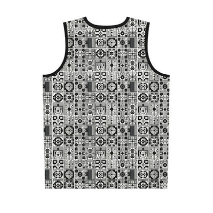 Digital Minimalism Minimalist Tech Basketball Jersey - 8404 Design-55
