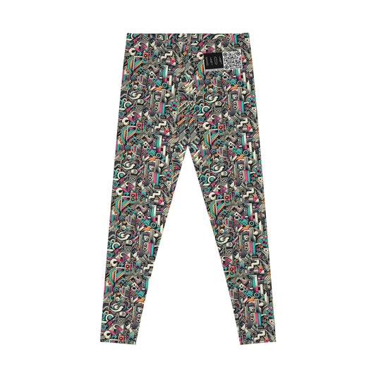 Digital Street Art Urban Street Style Stretch Leggings - 8404 Design-74