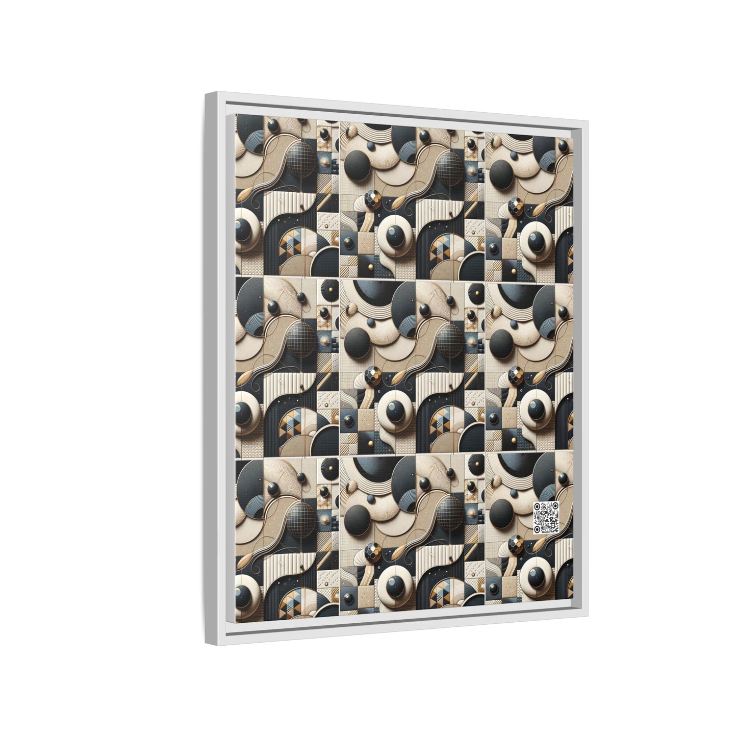 Tech-forward Luxe Streetwear Tech Luxe Fusion Matte Canvas, Framed (multi-color) - 8404 Design-71 B