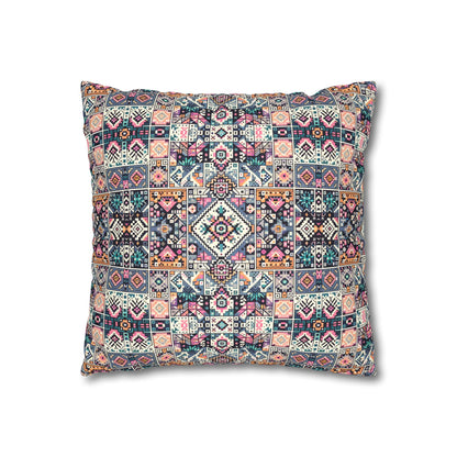 Faux Suede Square Pillowcase - 8404 Design-02