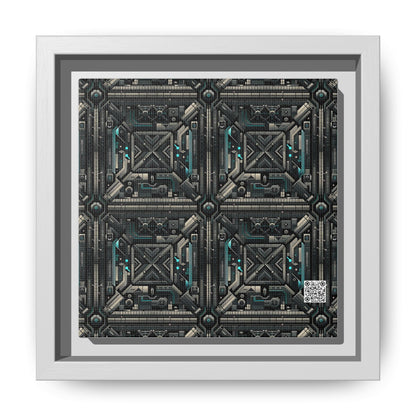 Tech Noir Futuristic Tech Aesthetic with a Dark Twist Matte Canvas, Framed (multi-color) - 8404 Design-59 B