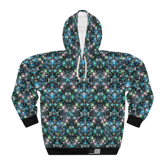 Tech-Infused Futurism Futuristic Tech Pullover Hoodie - 8404 Design-63