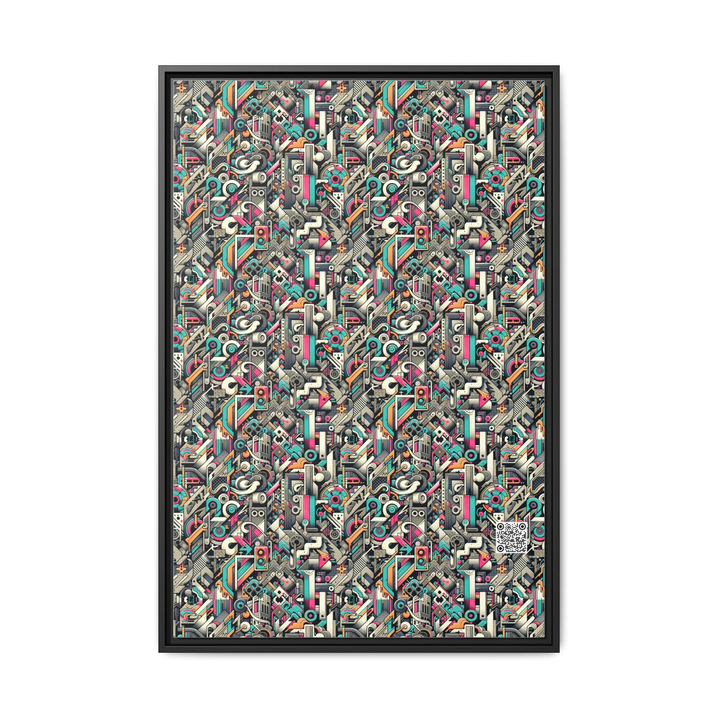 Digital Street Art Urban Street Style Matte Canvas, Framed (multi-color) - 8404 Design-74 A