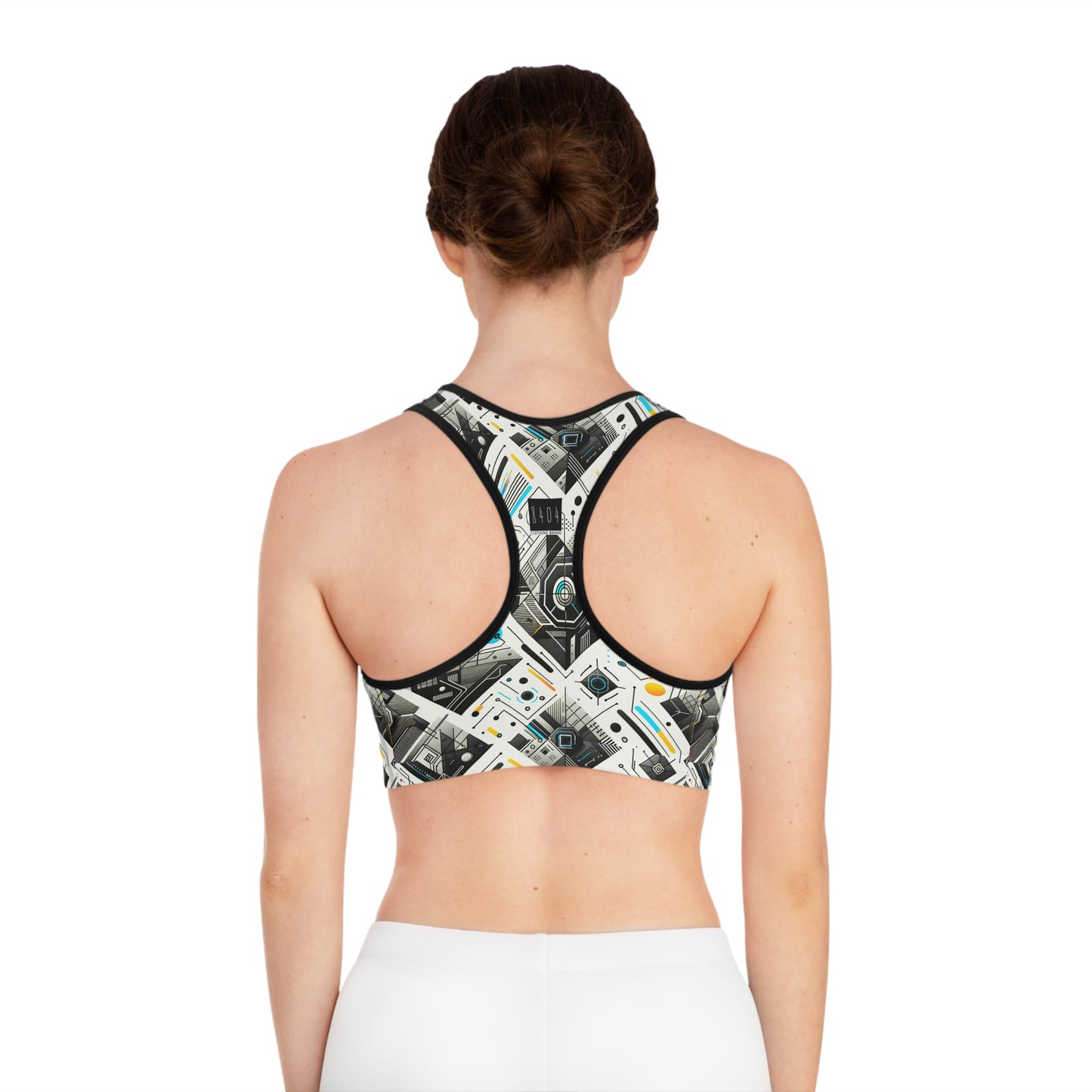 Tech Minimalism Minimalist Tech Sports Bra - 8404 Design-47