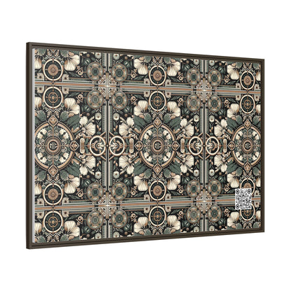 Cyber Garden Party Tech Garden Extravaganza Matte Canvas, Framed (multi-Color) - 8404 Design-66 A