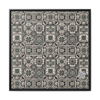 Cyber Garden Party Tech Garden Extravaganza Matte Canvas, Framed (multi-Color) - 8404 Design-45 A