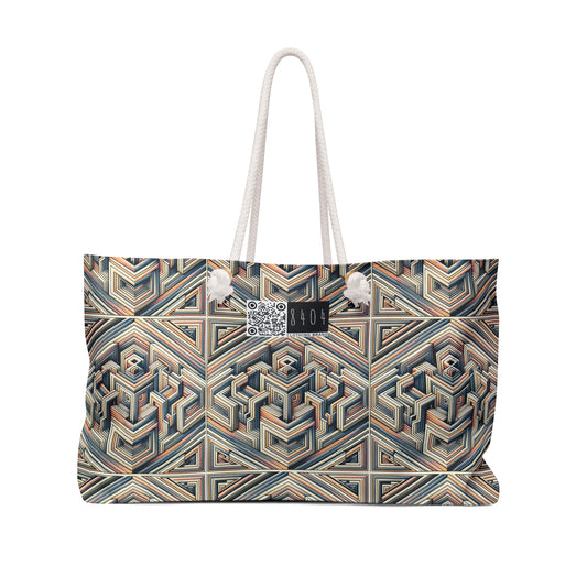 Tech Illusion Graphics Futuristic Artistry Weekender Bag - 8404 Design-52